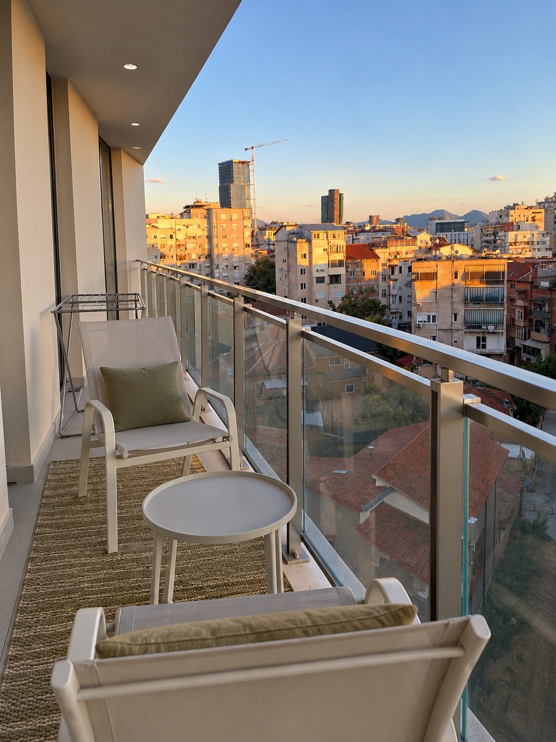 Oslo balcony overlooking Tirana